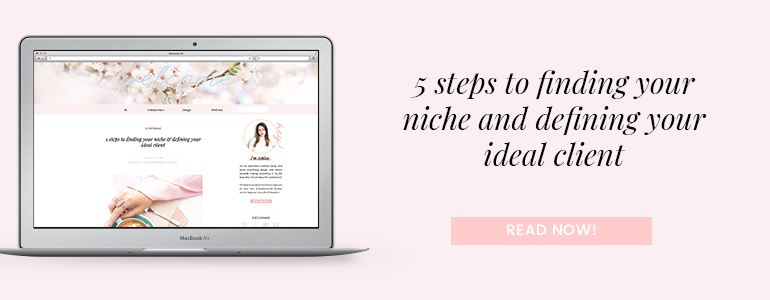 Laptop with Azalea Blog - Finding your niche. Click here