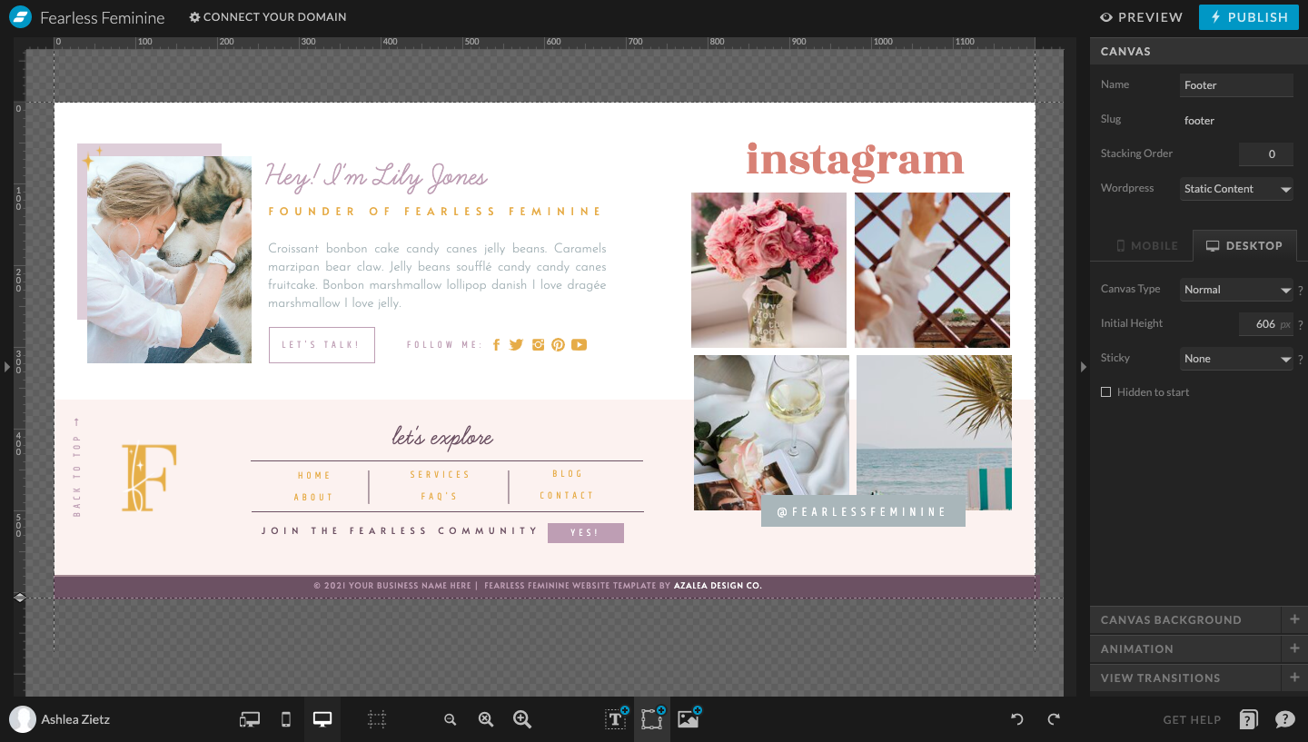 How to add Instagram grid to Showit