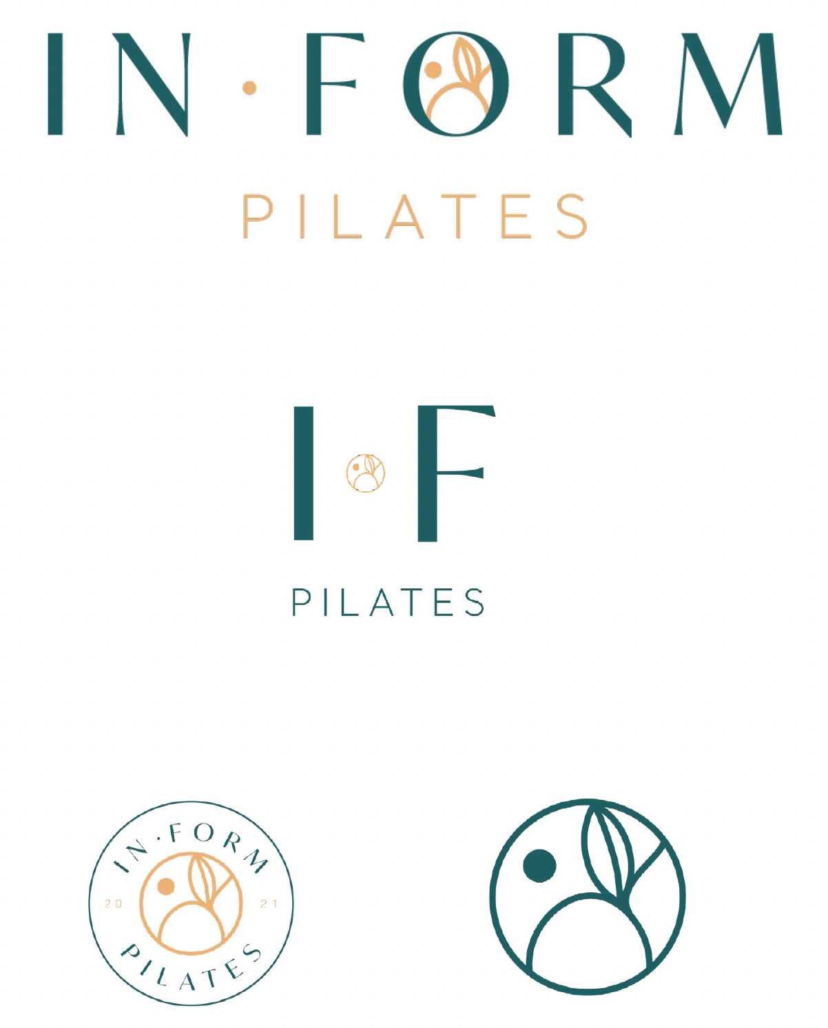 In.Form Pilates Logo Variations